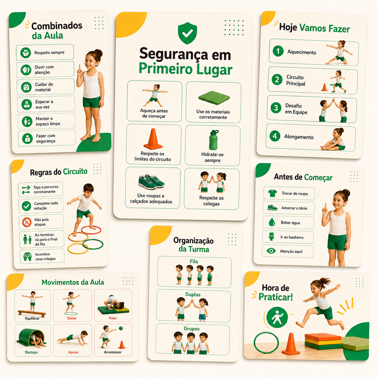 Preview dos painéis educativos