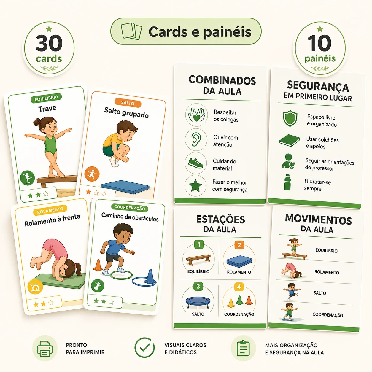 Apoios Visuais Extras Prontos Para Imprimir