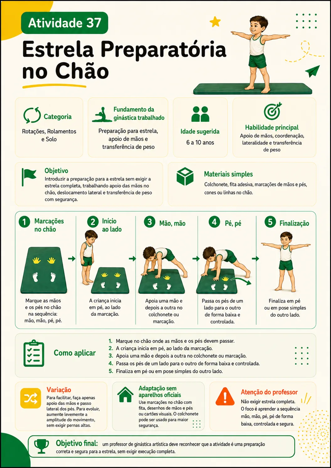 Atividade 37 - Estrela Preparatória no Chão